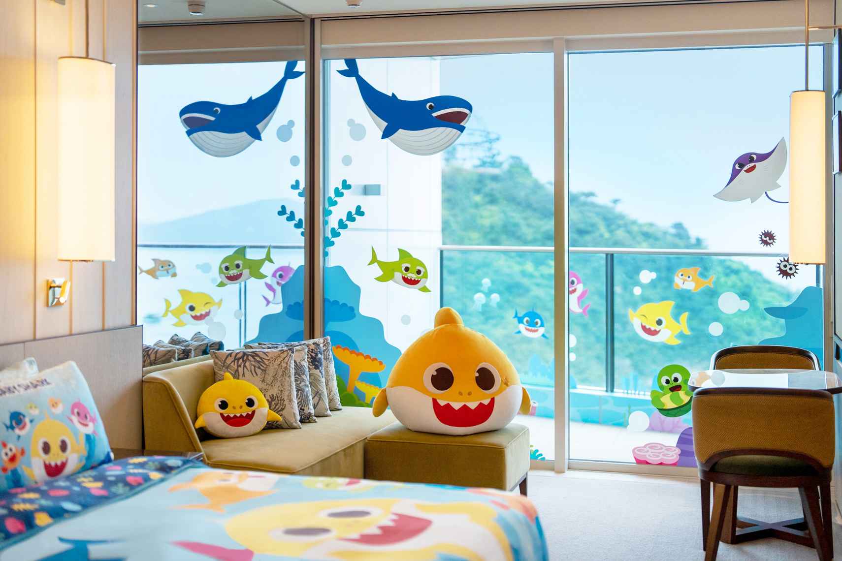 The Fullerton x Baby Shark-themed Balcony Oceanfront Room_Mood Shot