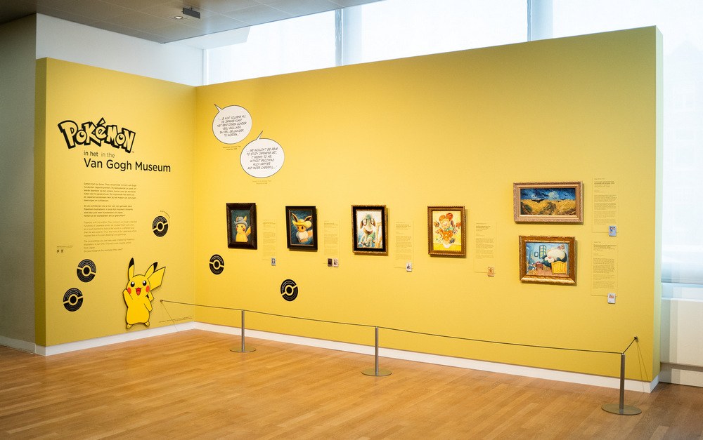 梵谷博物館與寶可夢聯名展畫作 ©Van Gogh Museum