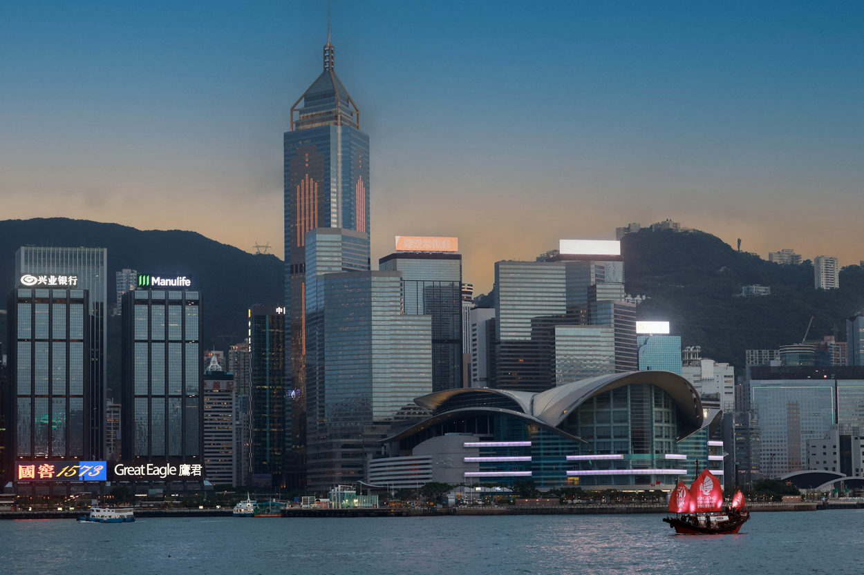 香港中环夜景高清图片下载-正版图片500723403-摄图网